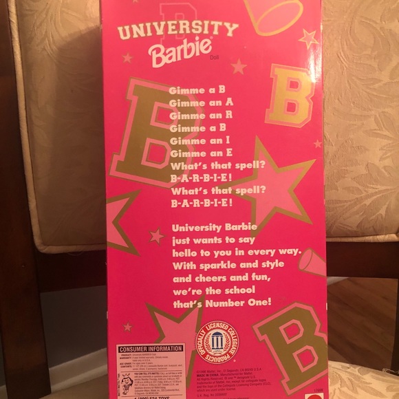 NIB 1996 Penn State Cheerleader Barbie Doll - Picture 3 of 6